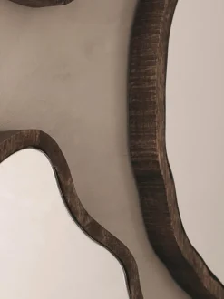 Set de espejos de pared con forma orgánica Bello, 3 uds.