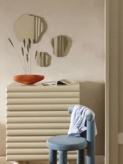 Set de espejos de pared sin marco Lia, 3 uds.