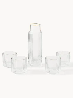 Set de jarra soplada con vasos Aleo, 5 pzas.