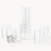 Set de jarra y vasos soplado Bubbly, 5 pzas.