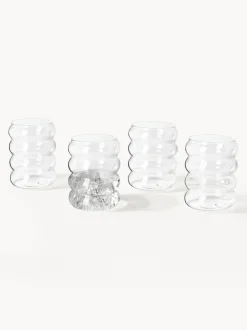 Set de jarra y vasos soplado Bubbly, 5 pzas.