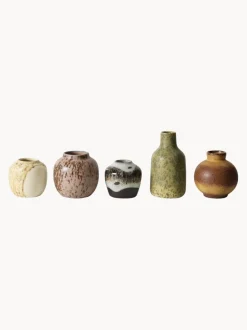 Set de jarrones artesanales 70's, 5 uds.