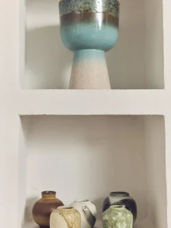 Set de jarrones artesanales 70's, 5 uds.