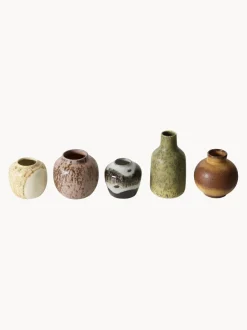 Set de jarrones artesanales 70's, 5 uds.