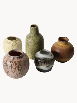 Set de jarrones artesanales 70's, 5 uds.