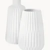 Set de jarrones de porcena con relieve Esko, 2 uds.