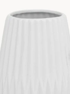 Set de jarrones de porcena con relieve Esko, 2 uds.