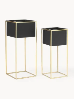 Set de maceteros de metal Leilani, 2 uds.