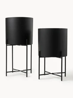 Set de maceteros de metal Mina, 2 uds.