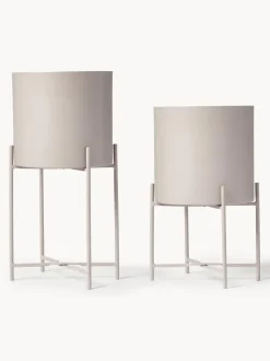 Set de maceteros de metal Mina, 2 uds.