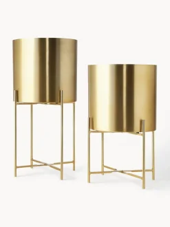 Set de maceteros de metal Mina, 2 uds.