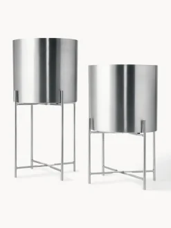 Set de maceteros de metal Mina, 2 uds.