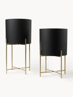 Set de maceteros de metal Mina, 2 uds.