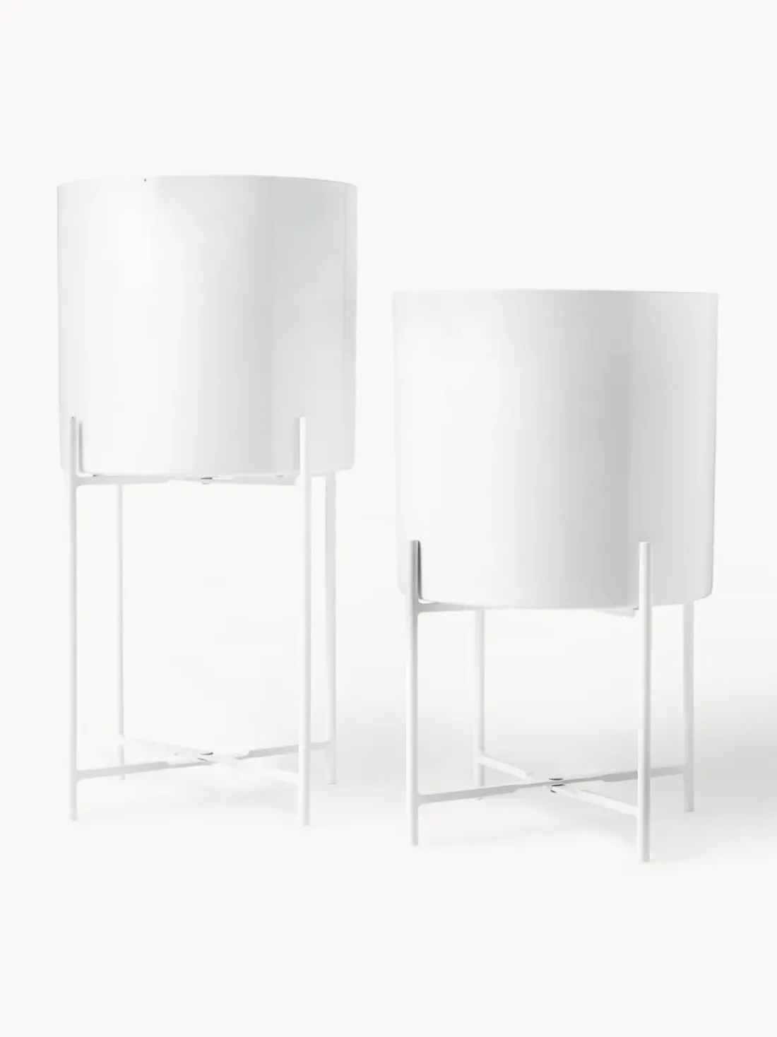 Set de maceteros de metal Mina, 2 uds.