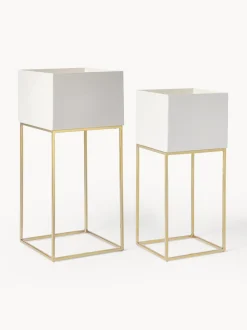 Set de maceteros de metal Palesa, 2 uds.