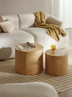 Set de mesas de centro de madera Dan, 2 uds.