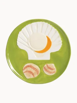 Set de platos de dolomita pintado a mano De La Mer, 4 uds.