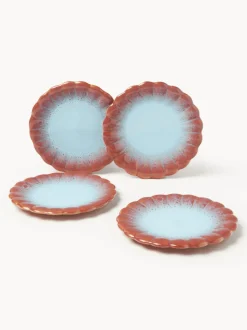 Set de platos postre artesanales Marguerite, 4 uds.