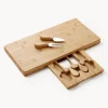 Set de tabla y cuchillos de queso Fromagerie, 5 pzas.