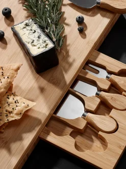 Set de tabla y cuchillos de queso Fromagerie, 5 pzas.
