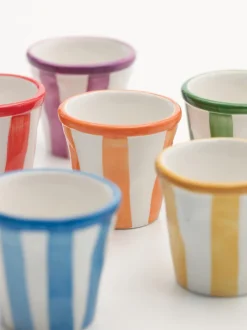 Set de tazas de espresso artesanales Righe, 6 uds.
