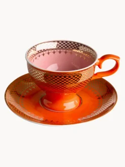 Set de tazas de espresso con platitos Grandma, 4 uds.