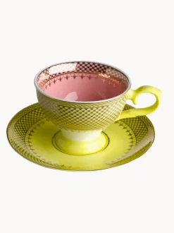 Set de tazas de espresso con platitos Grandma, 4 uds.