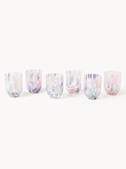 Set de vasos soplados Big Confetti, 6 uds.