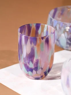 Set de vasos soplados Big Confetti, 6 uds.