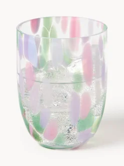 Set de vasos soplados Big Confetti, 6 uds.