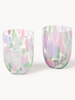 Set de vasos soplados Big Confetti, 6 uds.