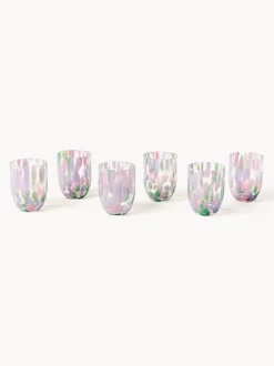 Set de vasos soplados Big Confetti, 6 uds.