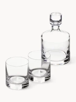 Set de whisky de cristal Corelli, 3 pzas.