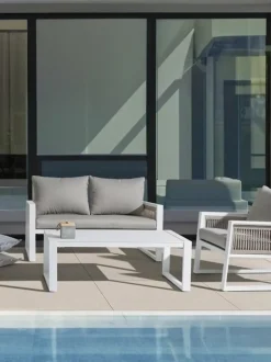 Set lounge de exterior Captiva, 4 pzas.