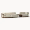 Set lounge para exterior de madera de acacia Matheus, 4 pzas.