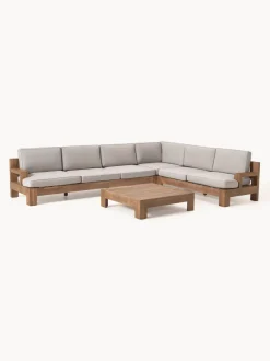Set lounge para exterior de madera de acacia Joshua, 4 pzas.