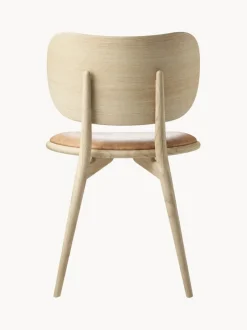 Silla artesanal de cuero y madera Rock