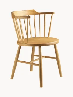 Silla artesanal de madera de roble J18