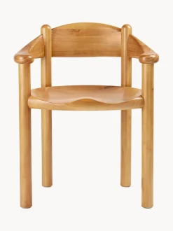 Silla con reposabrazos con madera de pino Daumiller