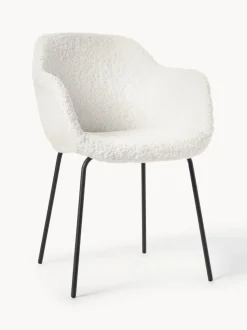 Silla con reposabrazos de borreguillo Fiji