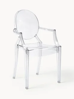 Silla con reposabrazos de diseño Louis Ghost