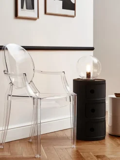 Silla con reposabrazos de diseño Louis Ghost