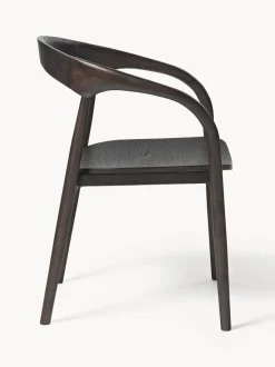 Silla con reposabrazos de madera de fresno Camille