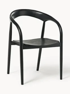 Silla con reposabrazos de madera de fresno Camille