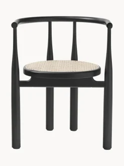 Silla con reposabrazos de madera de haya Bukowski