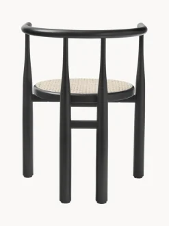 Silla con reposabrazos de madera de haya Bukowski