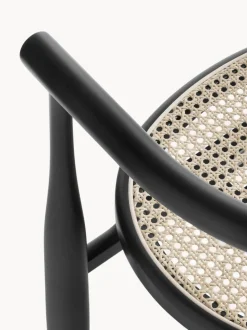 Silla con reposabrazos de madera de haya Bukowski