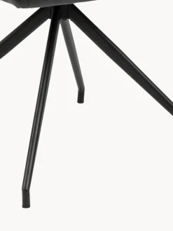 Silla con reposabrazos giratoria de cuero sintético Naya