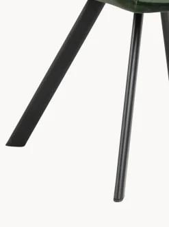 Silla con repozabrazos de terciopelo Lola