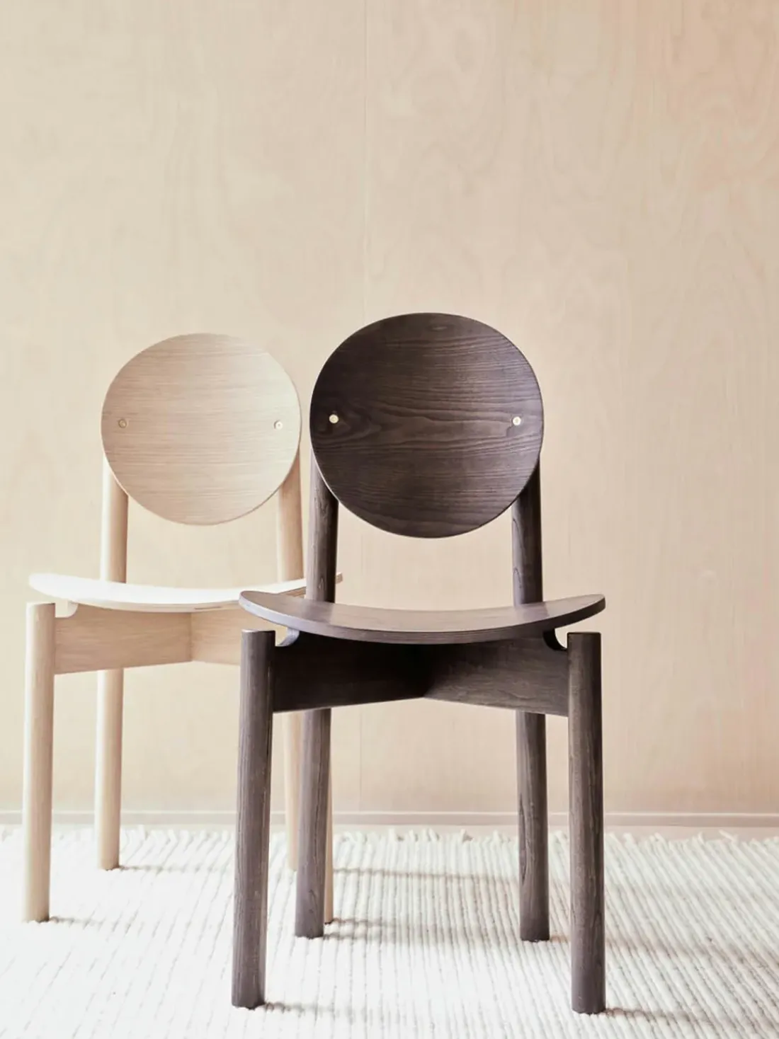 Silla de comedor de madera de fresno OY